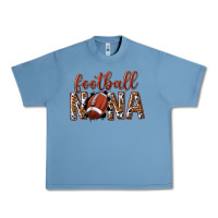 Pebble Blue football nana with leopard Urban Heavy Tee - texasbilliewilder