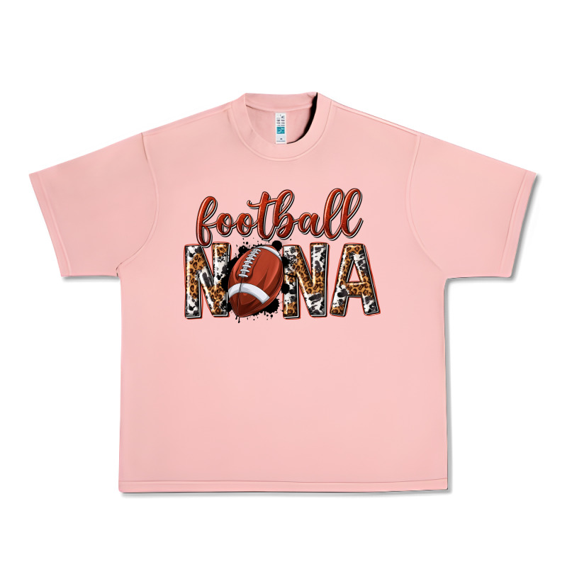 Football Nana With Leopard Urban Heavy Tee by texasbilliewilder | Teevron