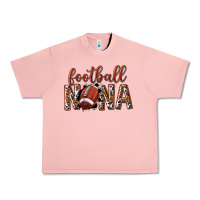 Salmon football nana with leopard Urban Heavy Tee - texasbilliewilder