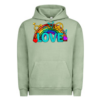 Pigment Oil Green Western LGBTQ+ Love Rainbow Urban Hoodie - BundleAndBundleShop