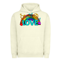 Pigment Pistachio Western LGBTQ+ Love Rainbow Urban Hoodie - BundleAndBundleShop