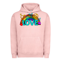 Pigment Salmon Western LGBTQ+ Love Rainbow Urban Hoodie - BundleAndBundleShop