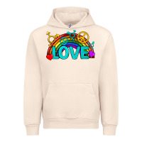 Sandshell Western LGBTQ+ Love Rainbow Urban Hoodie - BundleAndBundleShop