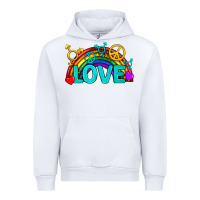 White Western LGBTQ+ Love Rainbow Urban Hoodie - BundleAndBundleShop