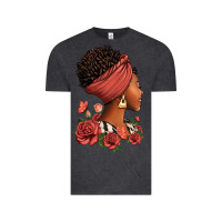 Vintage Black She who kneels before god can stand before anyone Vintage Tee - RanaPortraitStore