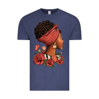 Vintage Denim She who kneels before god can stand before anyone Vintage Tee - RanaPortraitStore