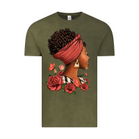 Vintage Olive She who kneels before god can stand before anyone Vintage Tee - RanaPortraitStore
