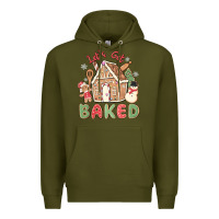 Army Green let's get baked Premium Hoodie - MaliasSmallBusiness