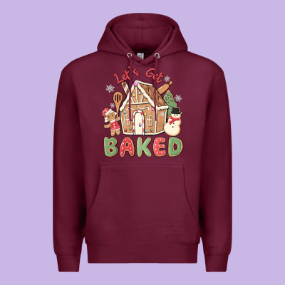 Let's Get Baked Premium Hoodie Designed By Maliassmallbusiness