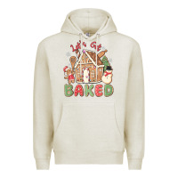 Oatmeal Heather let's get baked Premium Hoodie - MaliasSmallBusiness