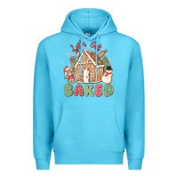 Ocean Blue let's get baked Premium Hoodie - MaliasSmallBusiness