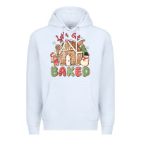 White let's get baked Premium Hoodie - MaliasSmallBusiness