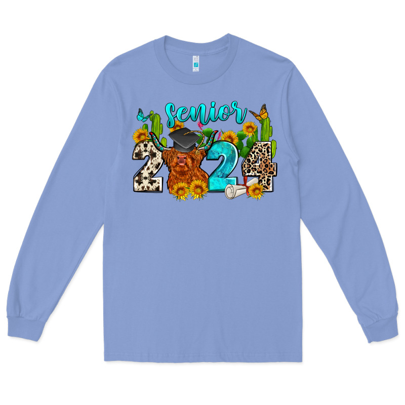 Senior 2024 Cow Long Sleeve Tee by Zillion Design Studio | Teevron