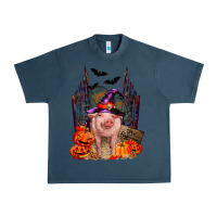 Midnight Navy Pig halloween Urban Heavy Tee - RanaPortraitStore