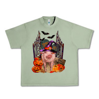 Oil Green Pig halloween Urban Heavy Tee - RanaPortraitStore