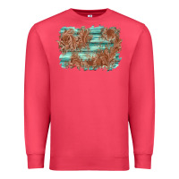 Cardinal wood leather background Premium Sweatshirt - AdoDesignShop
