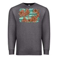 Charcoal Heather wood leather background Premium Sweatshirt - AdoDesignShop
