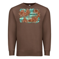 Chestnut wood leather background Premium Sweatshirt - AdoDesignShop