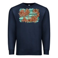 Navy wood leather background Premium Sweatshirt - AdoDesignShop