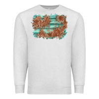 Oatmeal Heather wood leather background Premium Sweatshirt - AdoDesignShop