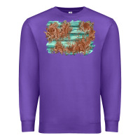 Purple wood leather background Premium Sweatshirt - AdoDesignShop