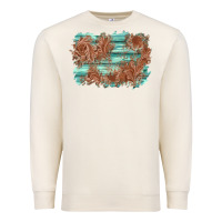 Sandshell wood leather background Premium Sweatshirt - AdoDesignShop