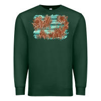 Sports Green wood leather background Premium Sweatshirt - AdoDesignShop