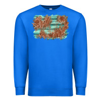 True Royal wood leather background Premium Sweatshirt - AdoDesignShop