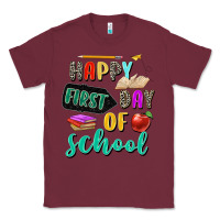 Burgundy happy first day of school Classic Tee - Zillion Design Studio