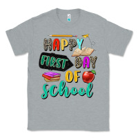 Heather Grey happy first day of school Classic Tee - Zillion Design Studio