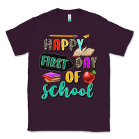 Plum happy first day of school Classic Tee - Zillion Design Studio