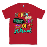 Red happy first day of school Classic Tee - Zillion Design Studio