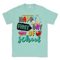 Seafoam happy first day of school Classic Tee - Zillion Design Studio