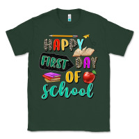 Sports Green happy first day of school Classic Tee - Zillion Design Studio