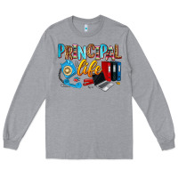Heather Grey principal life Long Sleeve Tee - Zillion Design Studio