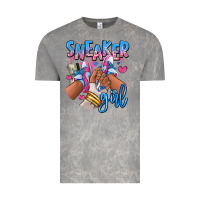 Cloud Rock Sneaker girl afro woman Vintage Tee - RanaPortraitStore