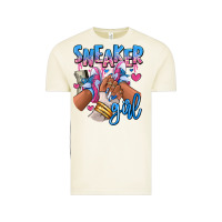 Vintage Arctic Sneaker girl afro woman Vintage Tee - RanaPortraitStore