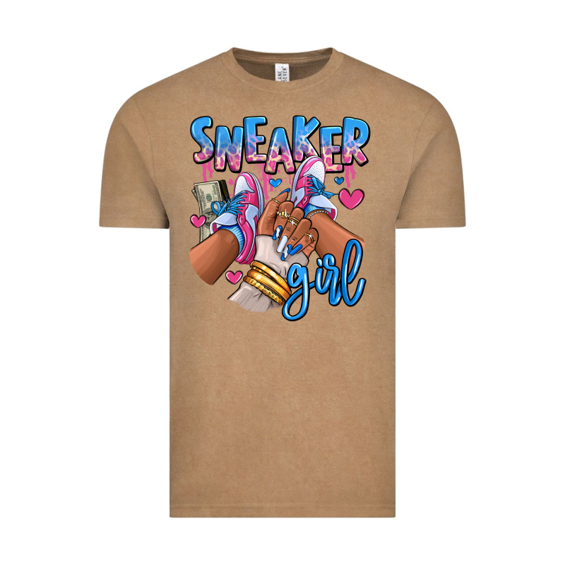 Sneaker Girl Afro Woman Vintage Tee by RanaPortraitStore | Teevron