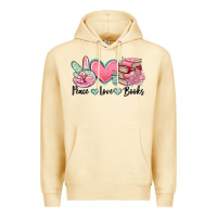 Pina Colada peace love books Premium Hoodie - MaliasSmallBusiness