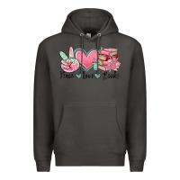 Smoke peace love books Premium Hoodie - MaliasSmallBusiness