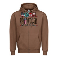 Chestnut boom bitch Zipper Hoodie - CowhideDigitalArt
