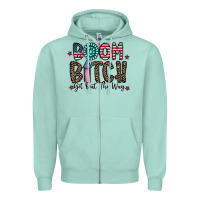 Seafoam boom bitch Zipper Hoodie - CowhideDigitalArt