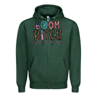 Sports Green boom bitch Zipper Hoodie - CowhideDigitalArt