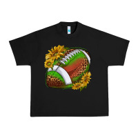 Black footballwithsunflowers Urban Heavy Tee - texasbilliewilder