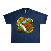 Navy footballwithsunflowers Urban Heavy Tee - texasbilliewilder