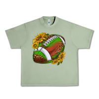 Oil Green footballwithsunflowers Urban Heavy Tee - texasbilliewilder