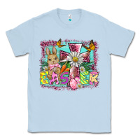 Dusty Blue easter cross background Classic Tee - BarkalooDesign