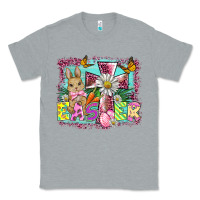 Heather Grey easter cross background Classic Tee - BarkalooDesign
