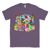 Lavender easter cross background Classic Tee - BarkalooDesign