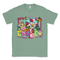Sage easter cross background Classic Tee - BarkalooDesign